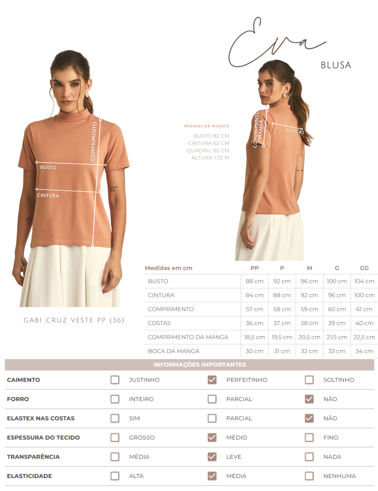 Blusa Eva Mocha