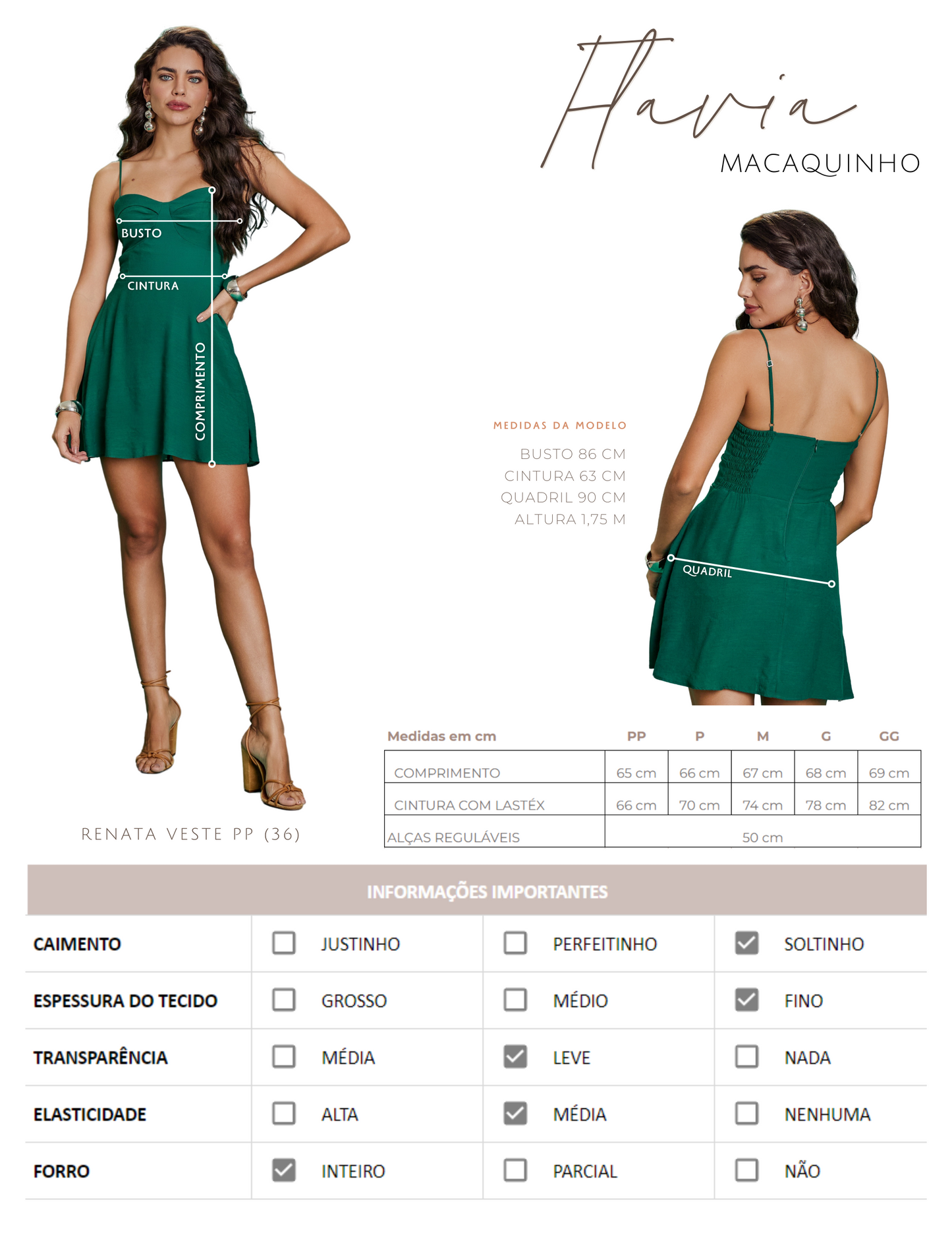 Macaquinho Flavia Verde