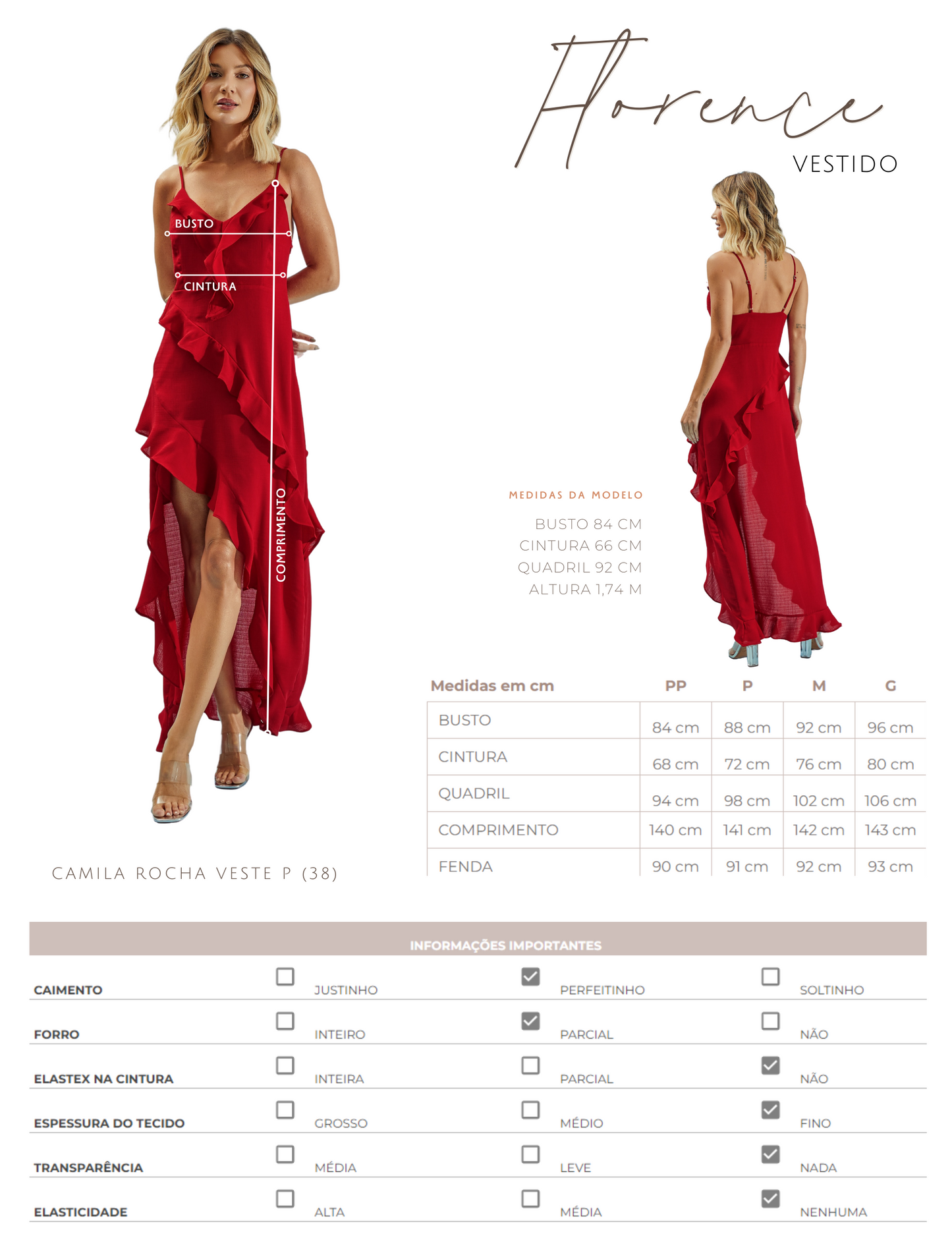 Vestido Hannah Amorim Cereja