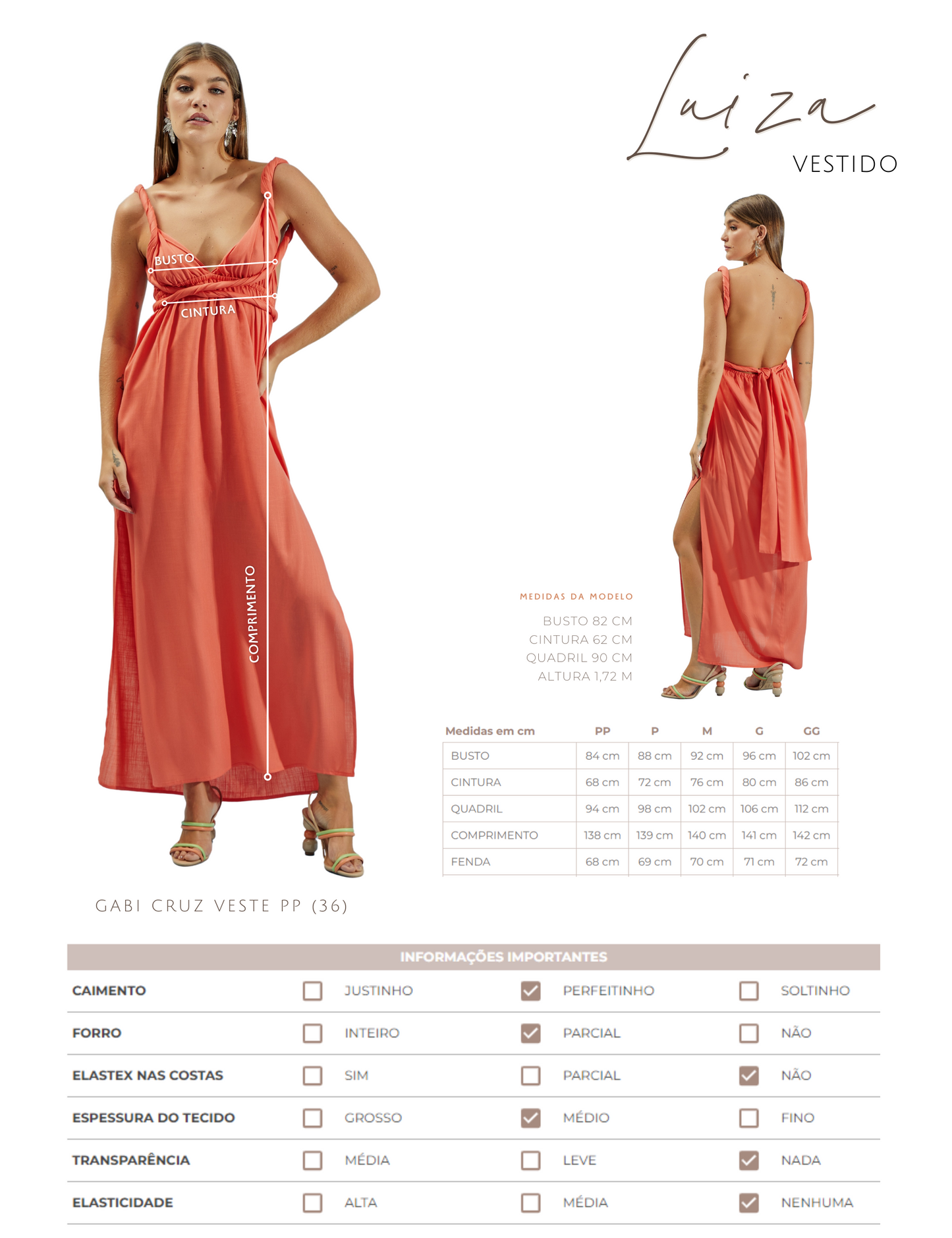 Vestido Luiza Laranja