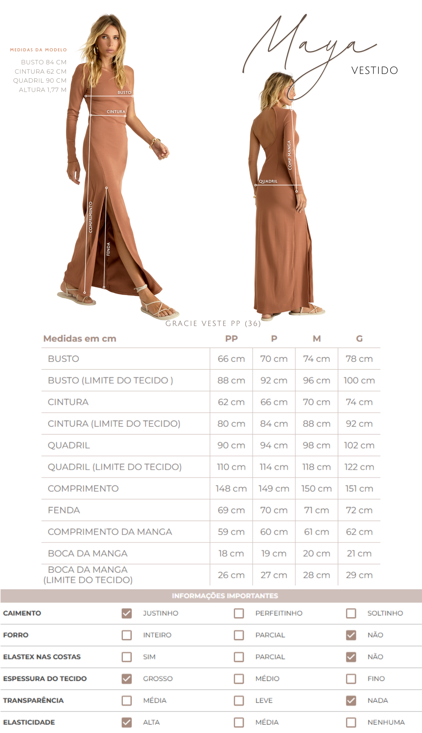 Vestido Longo Malha Assimétrico Maya | Laguna