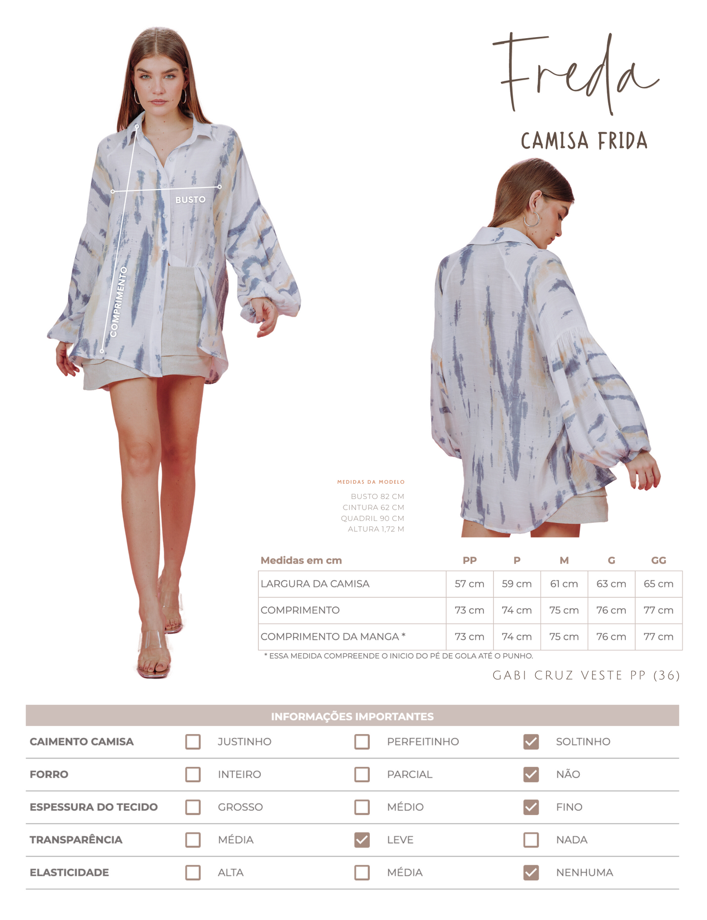 Camisa Freda Off White