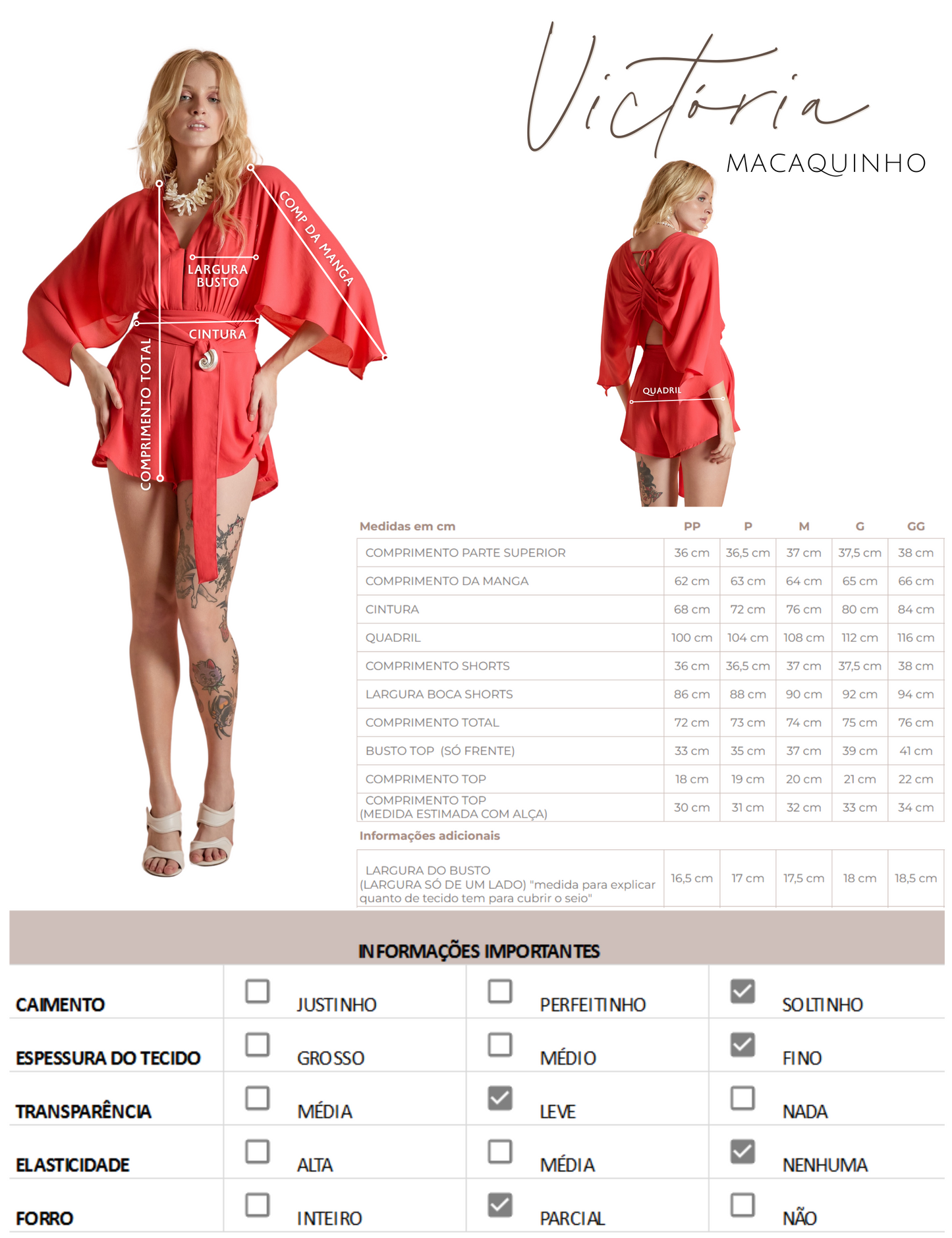 Macaquinho Victória Citrus