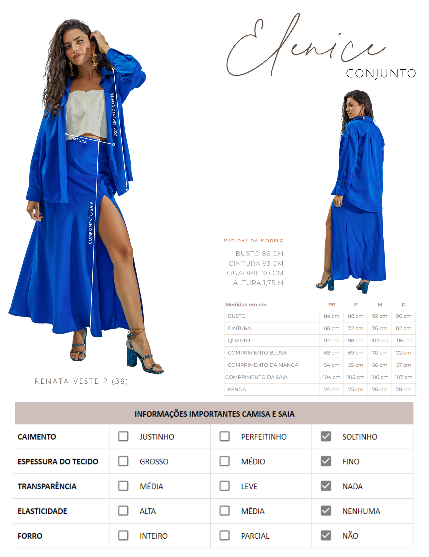 Conjunto Elenice Natural