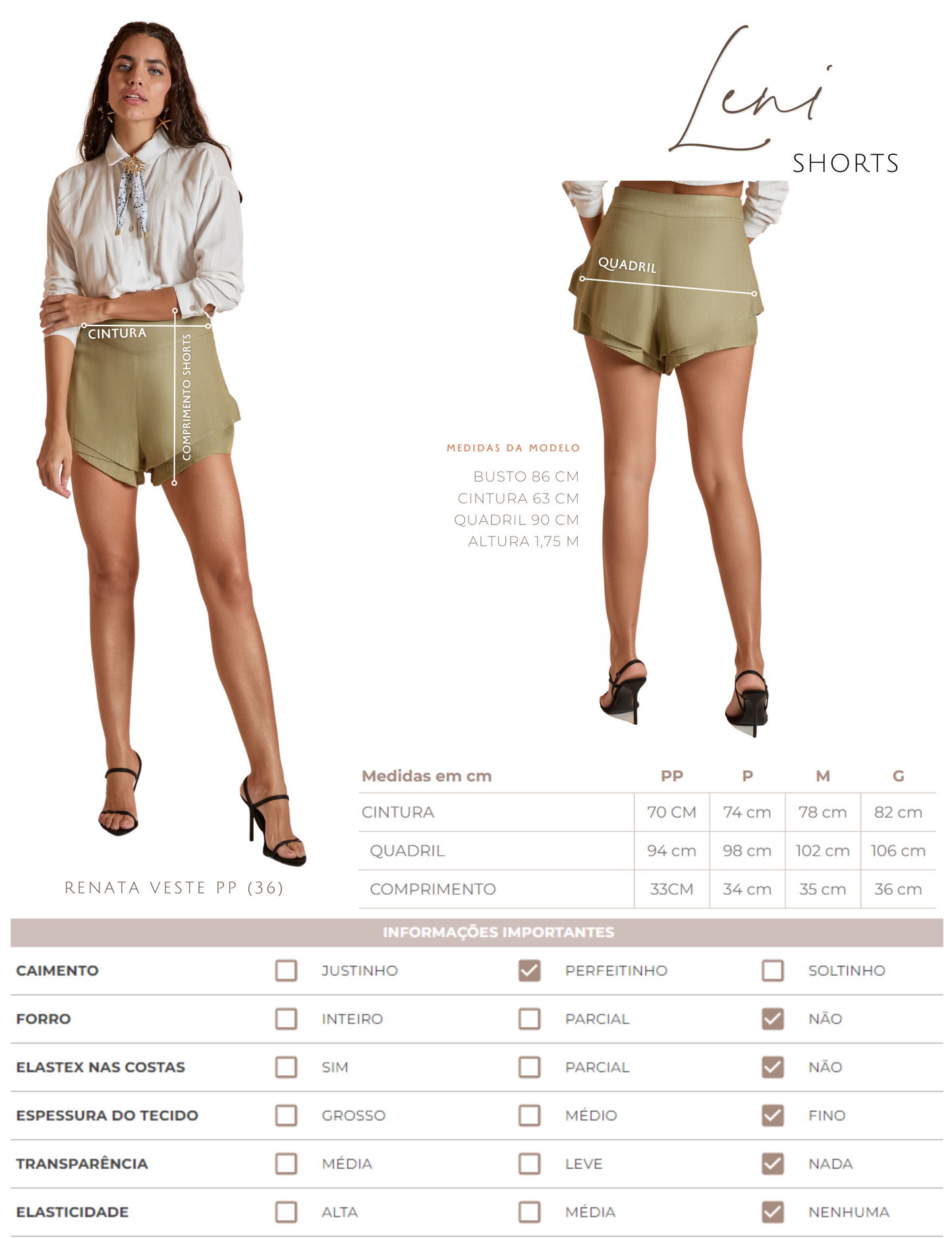 Shorts Leni Verde