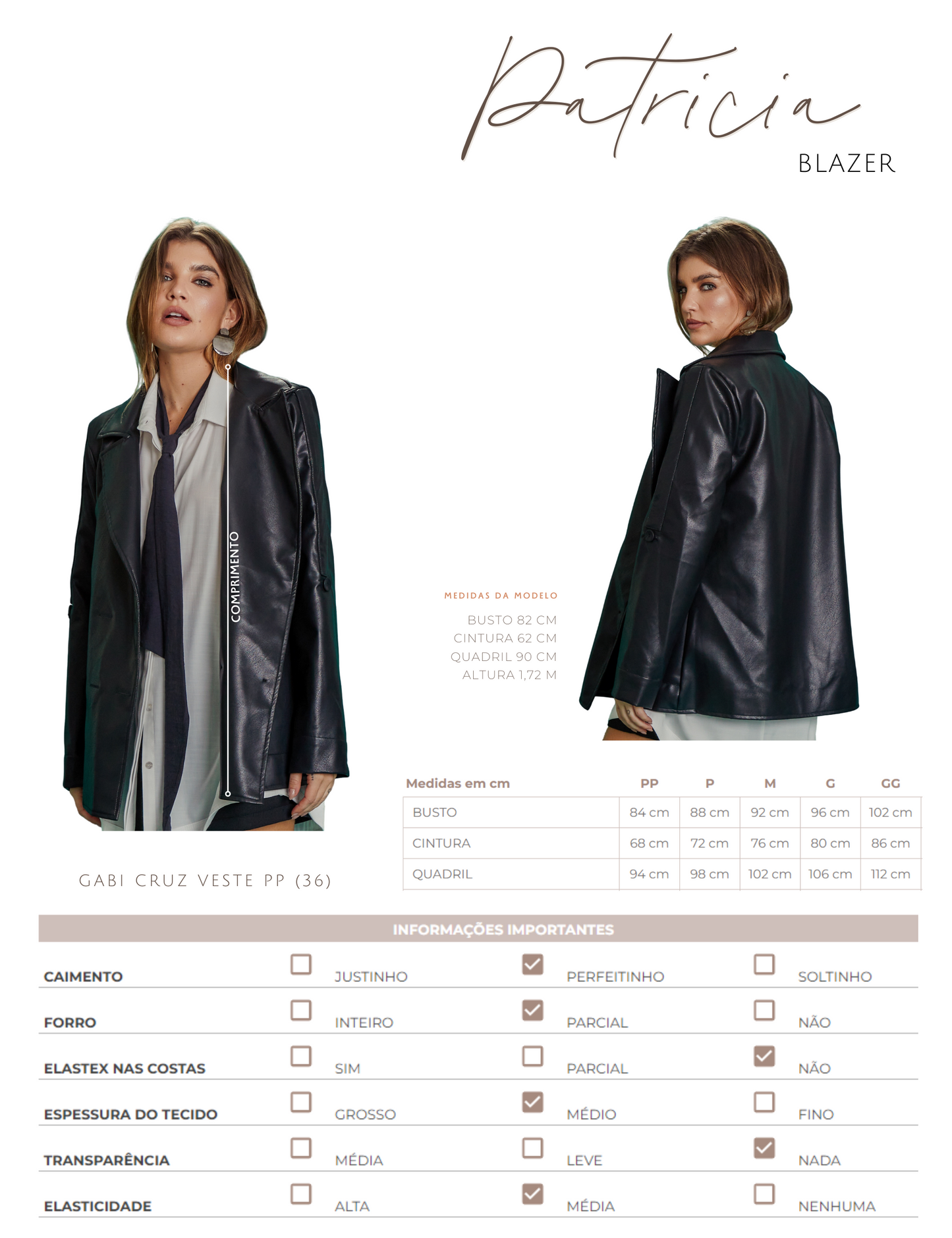 Blazer Patricia Preto
