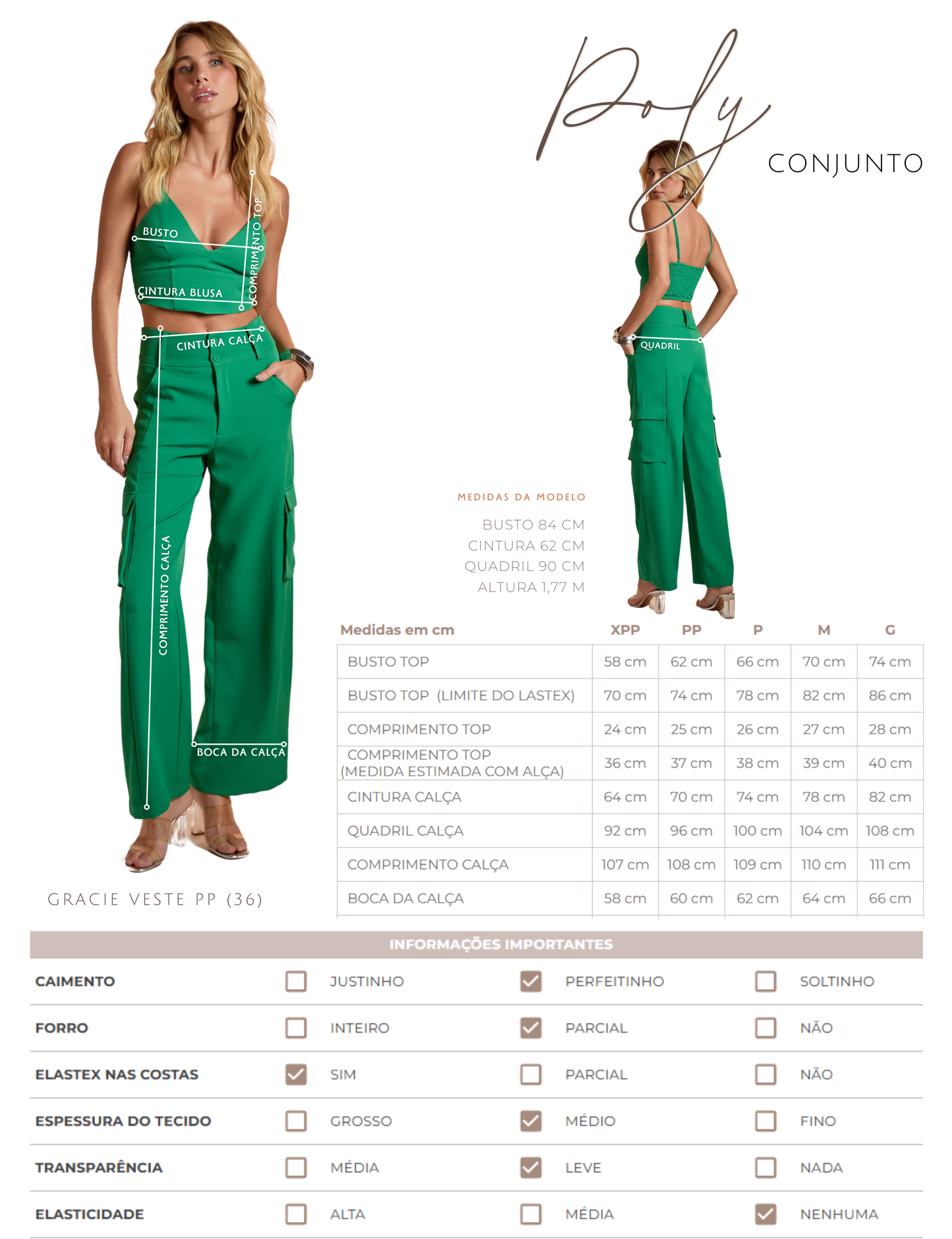 Conjunto Poly Azul