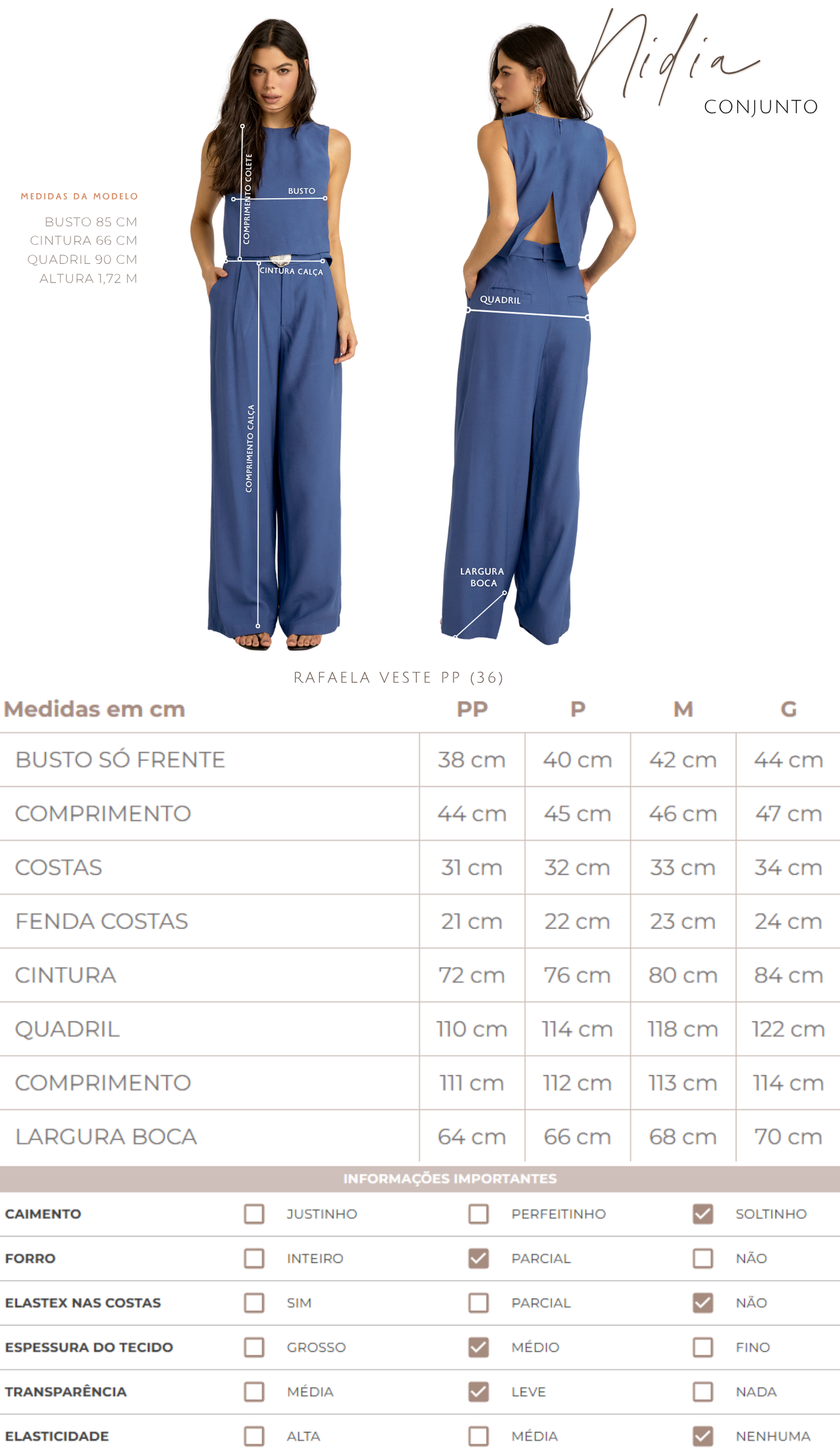Conjunto Longo Alfaiataria Nidia | Laguna