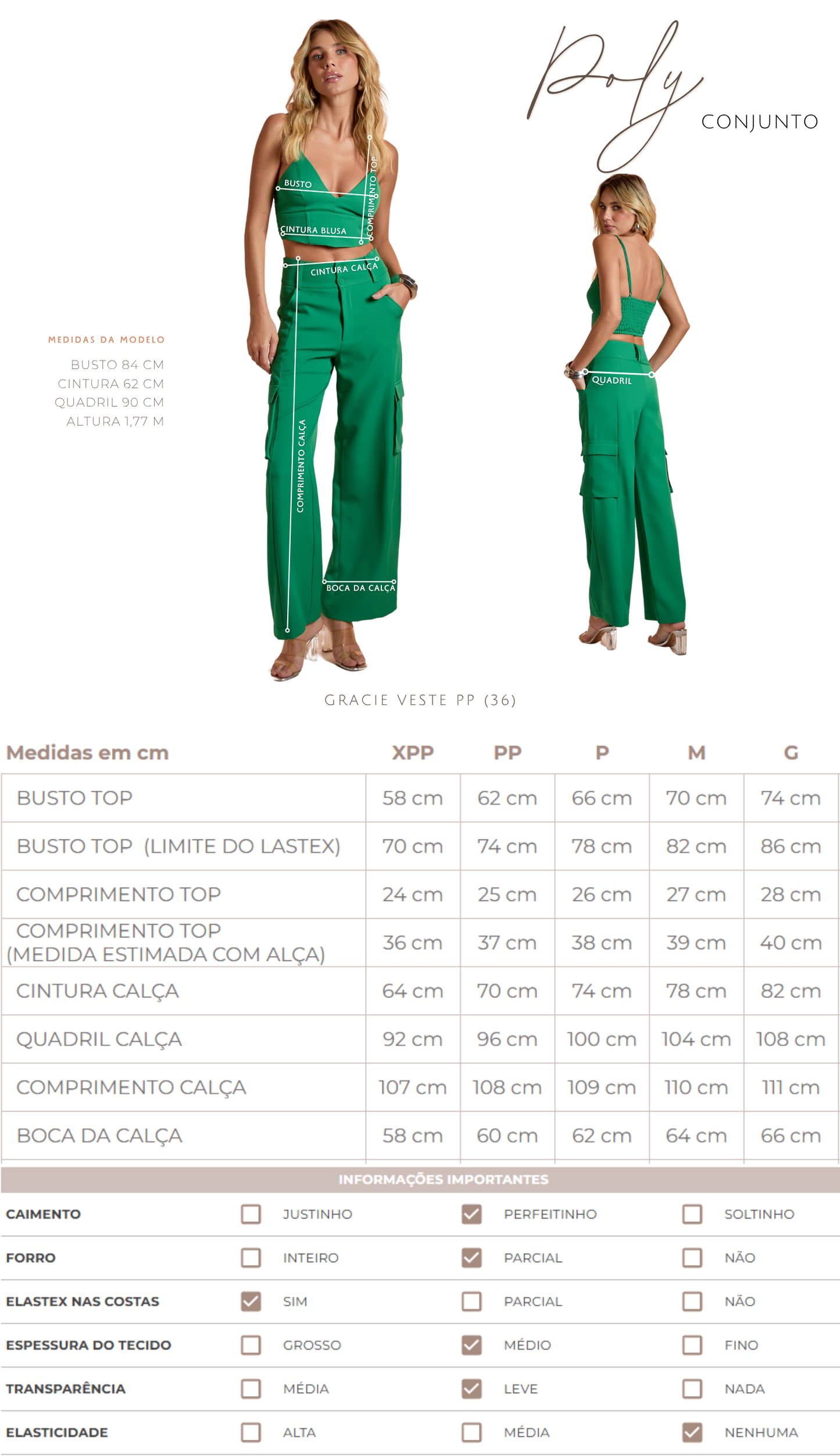 Conjunto Poly Verde