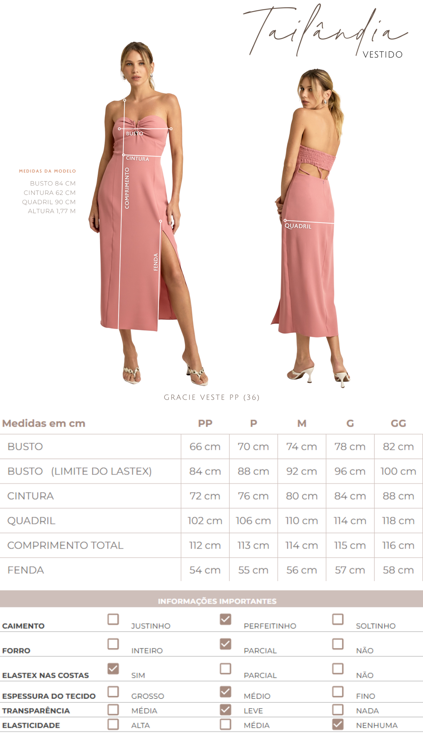 Vestido Tailândia Cinza