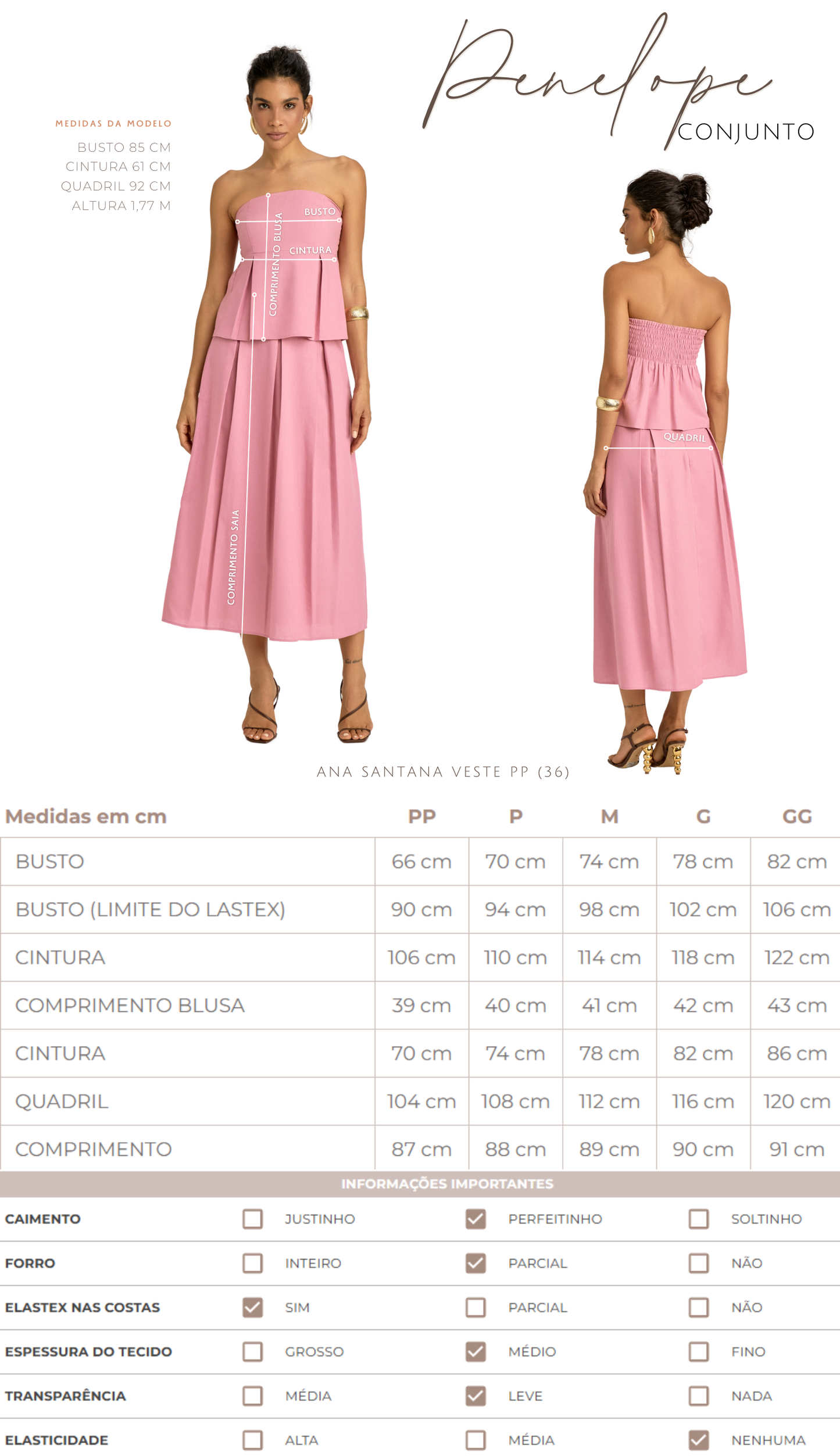 Conjunto Penelope Rosa