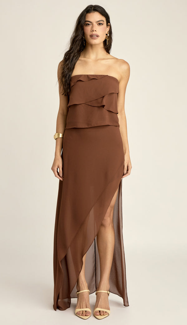 Conjunto Longo Festa Crepe Brianna | Laguna