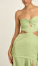 Vestido Longo Alfaiataria Acetinada Cassiana Verde | Laguna - Vestido Cassiana Verde