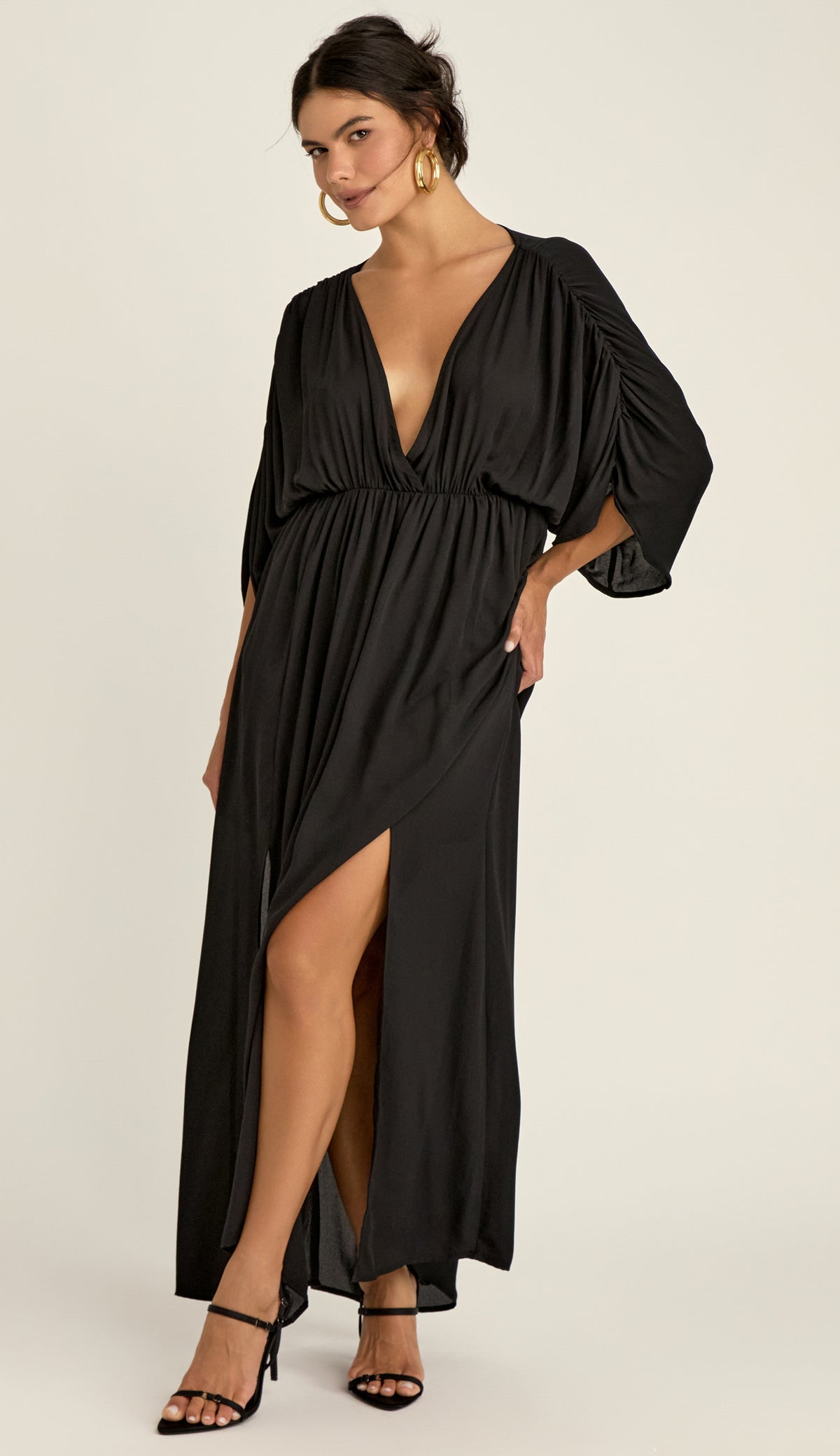 Vestido Crepe Pandora Preto | Laguna