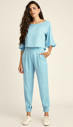 Conjunto Blusa e Calça Viscose Twill Tatiana | Laguna