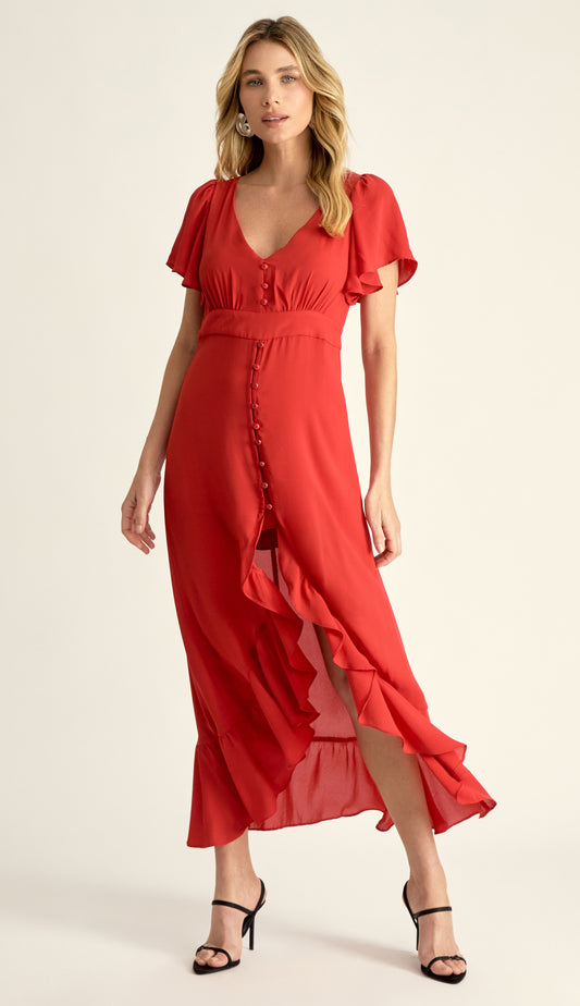 Vestido Frida Cereja
