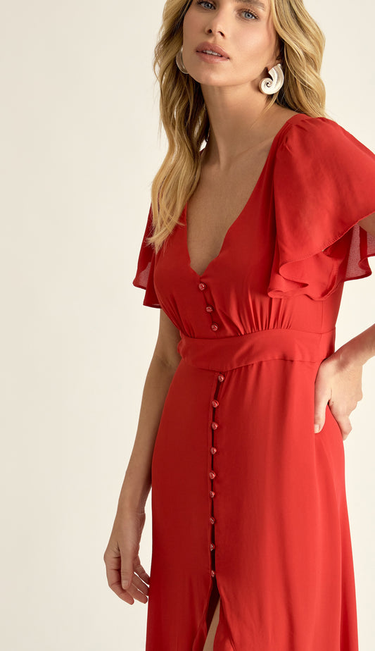 Vestido Frida Cereja