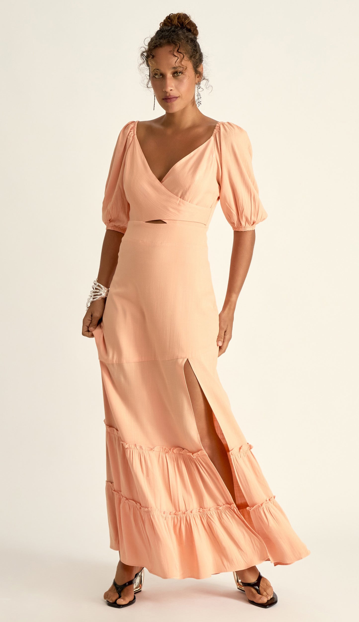 Vestido Naomi Pêssego