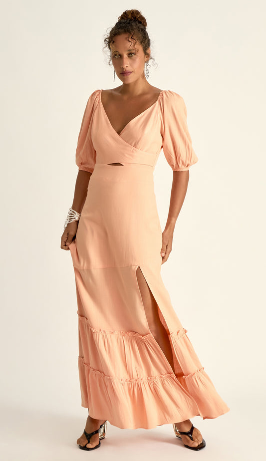 Vestido Naomi Pêssego