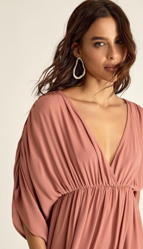 Vestido Crepe Pandora Rosê | Laguna