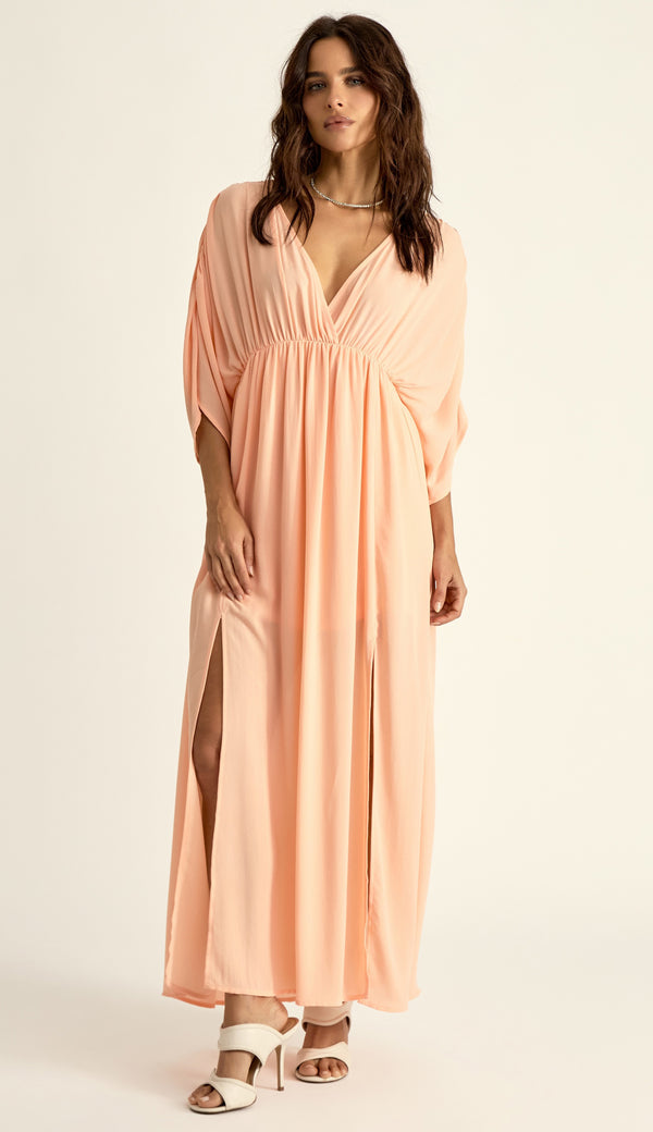 Vestido Crepe Pandora Pêssego | Laguna