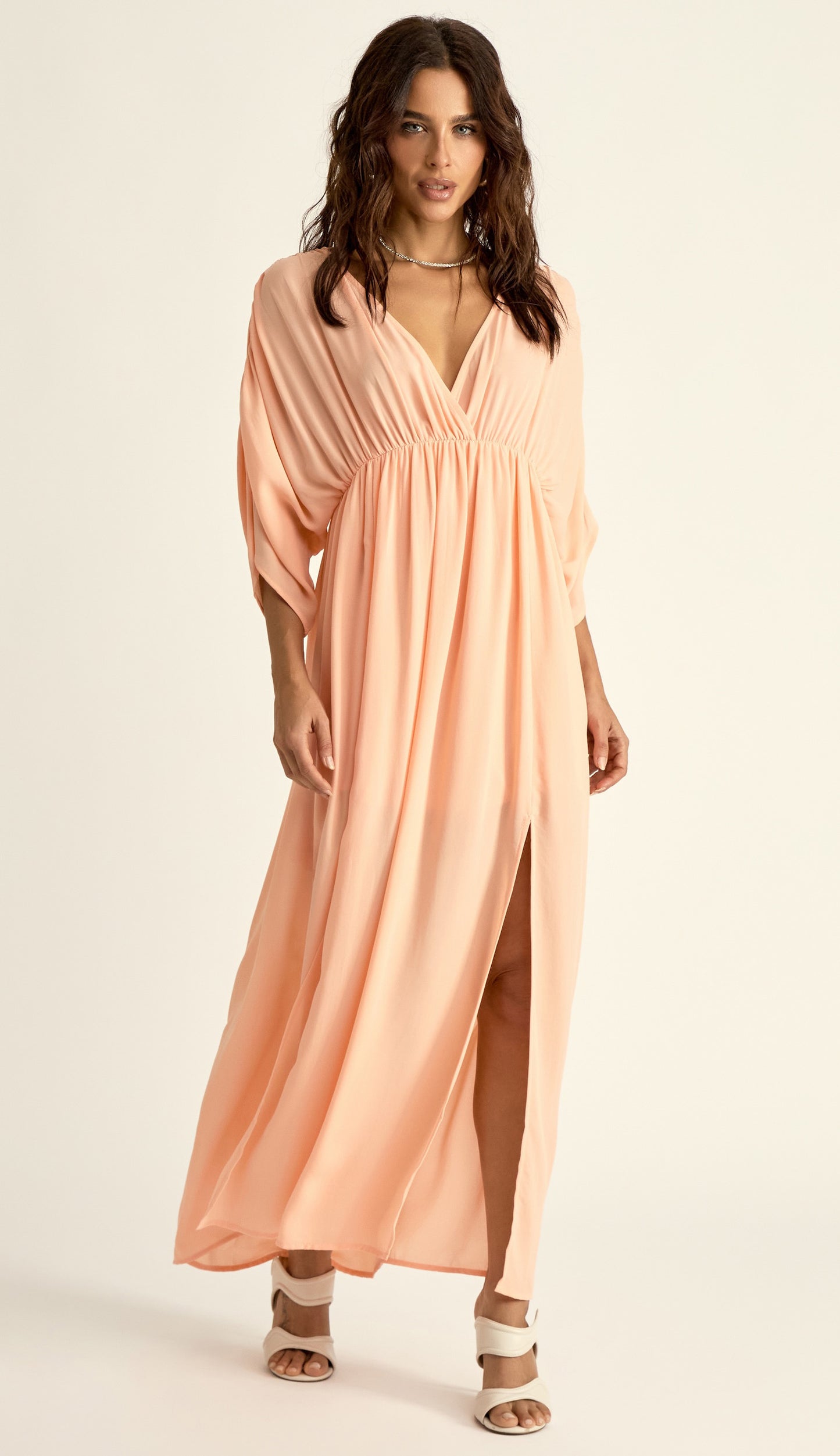 Vestido Crepe Pandora Pêssego | Laguna