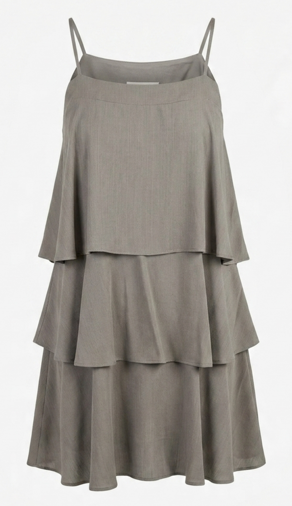 Vestido Curto Camadas Viscolinho Sienna | Laguna