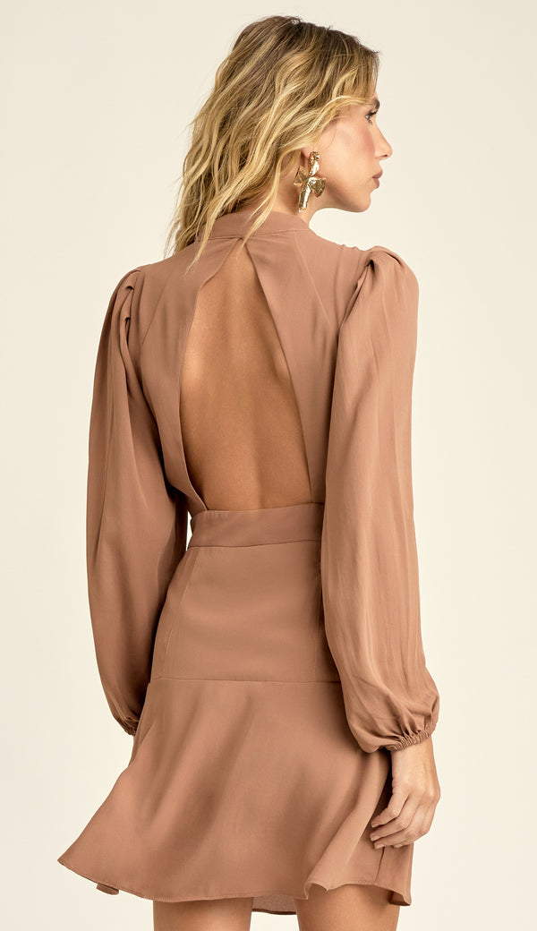 Vestido Curto Crepe Verbena | Laguna