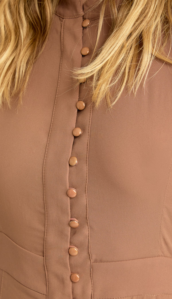 Vestido Curto Crepe Verbena | Laguna