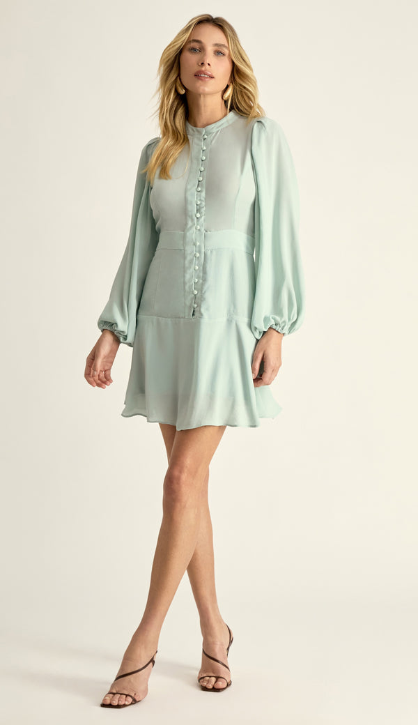 Vestido Curto Crepe Verbena | Laguna