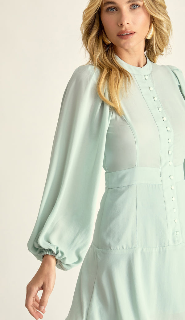 Vestido Curto Crepe Verbena | Laguna