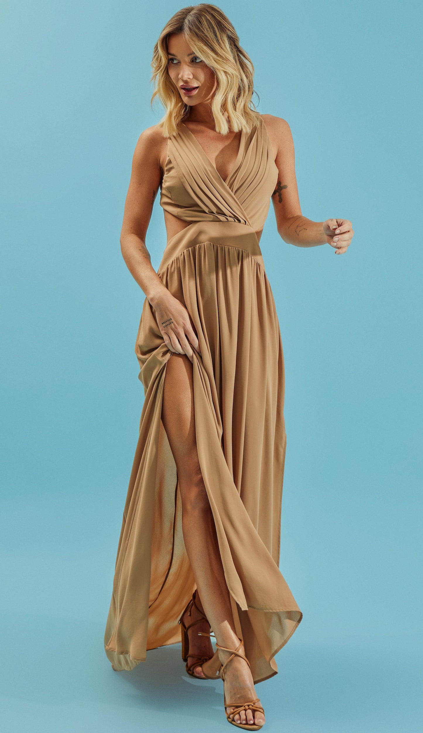 Vestido Catherine Caqui