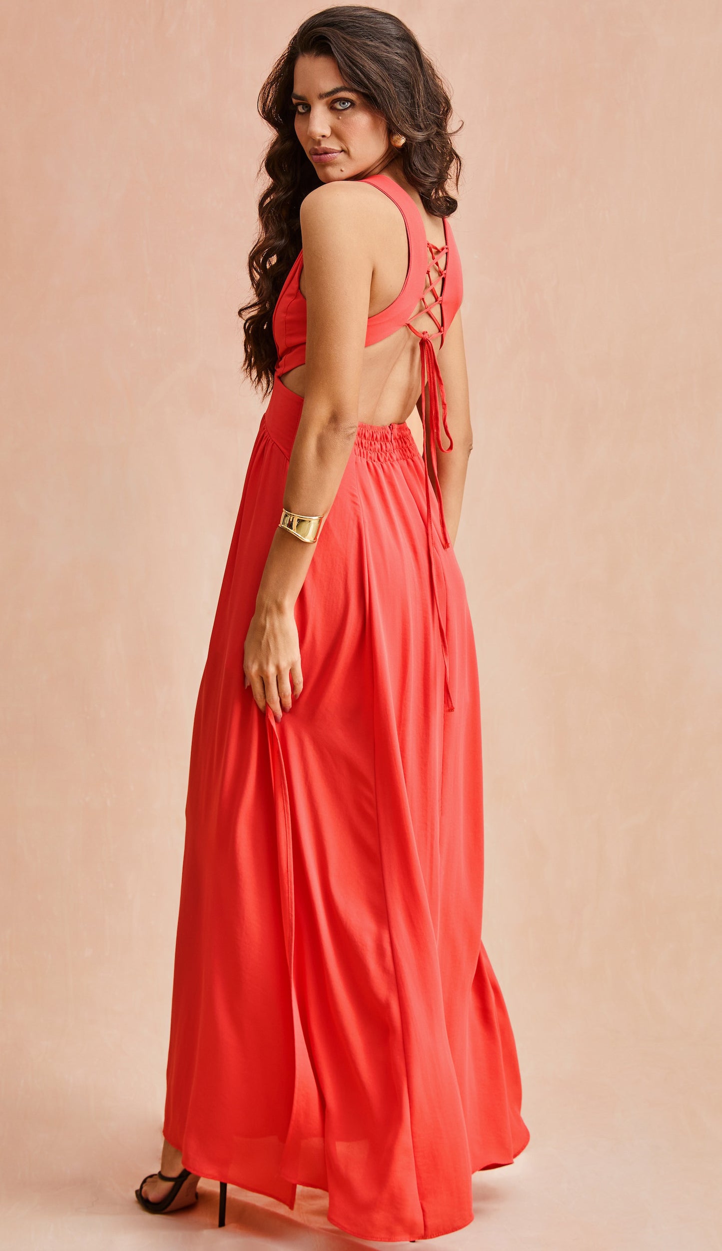 Vestido Catherine Cereja