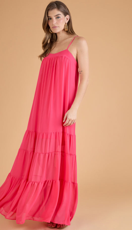 Vestido Carola Cereja
