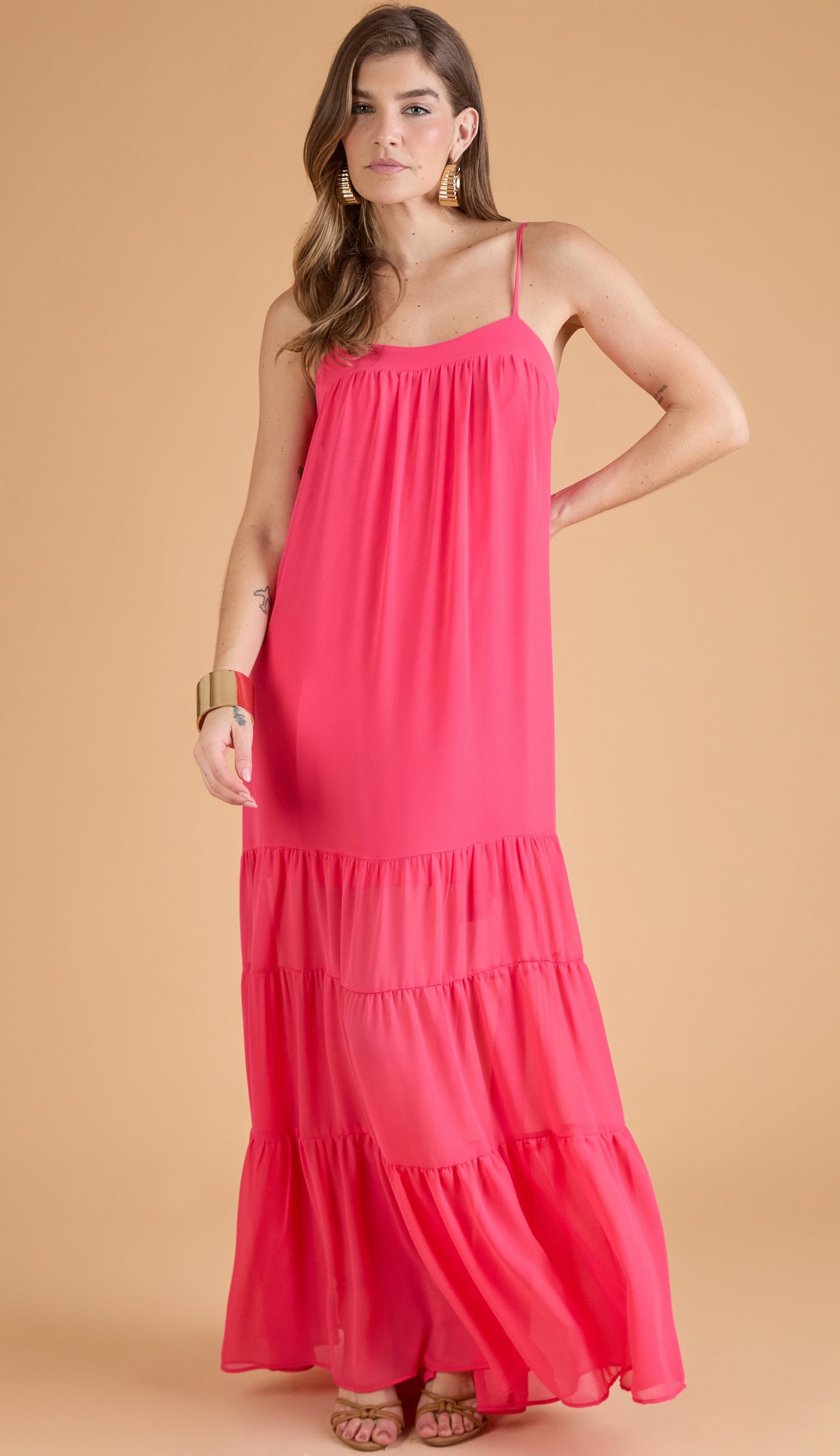 Vestido Carola Cereja