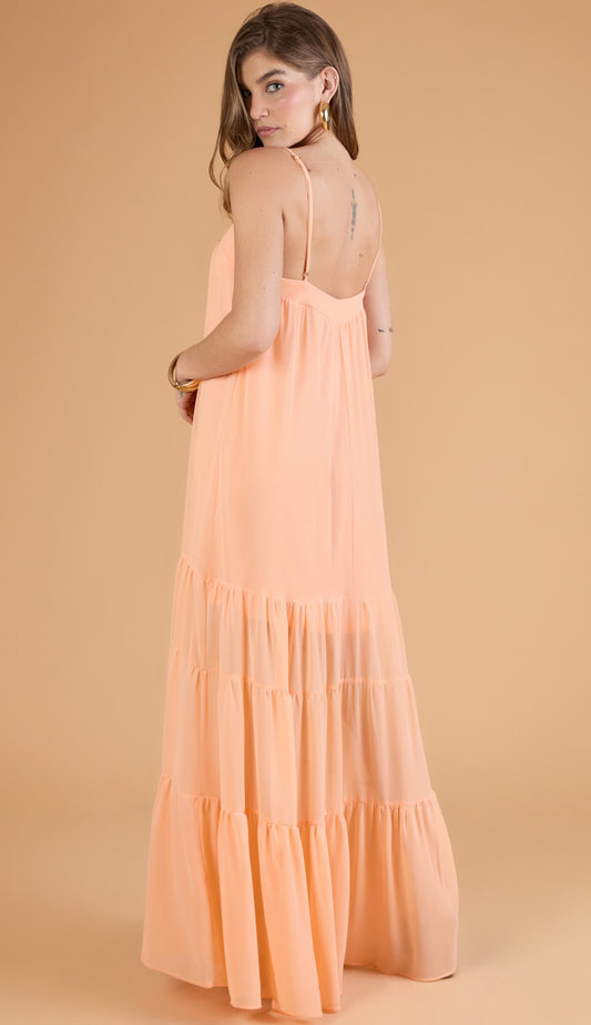 Vestido Carola Pêssego