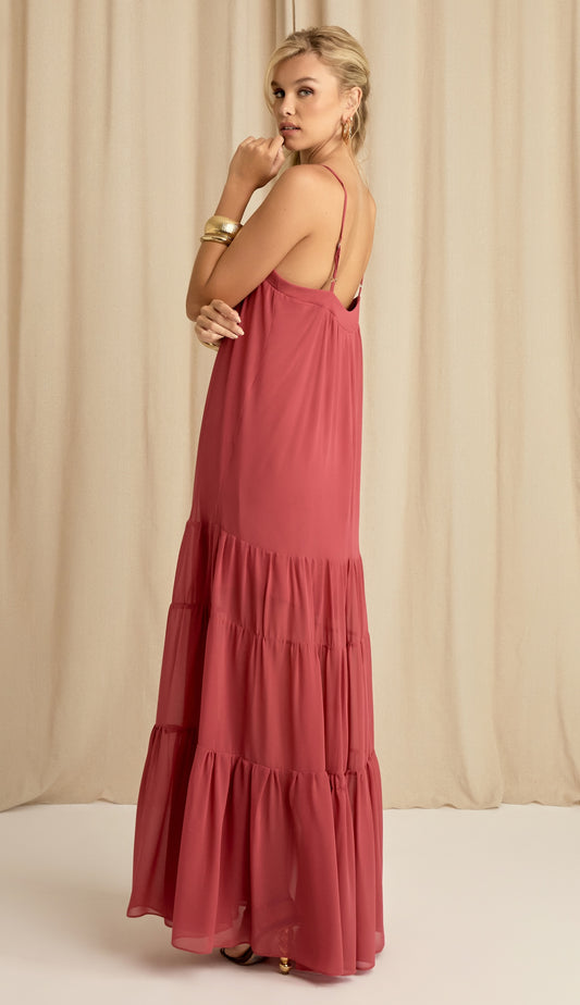 Vestido Carola Marsala