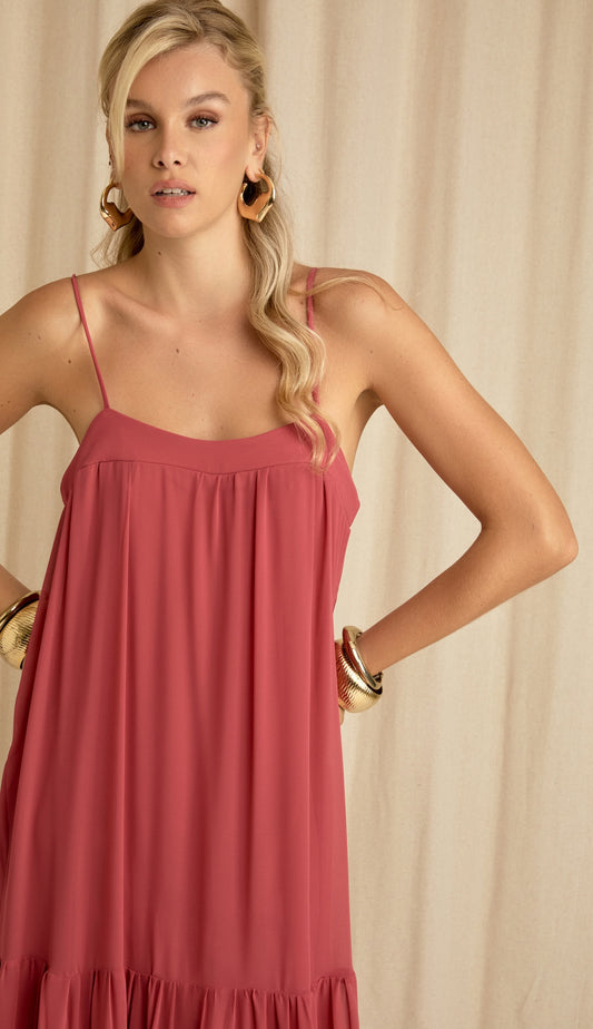 Vestido Carola Marsala