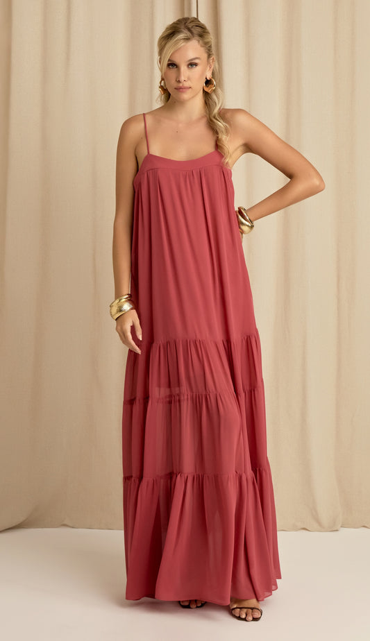 Vestido Carola Marsala