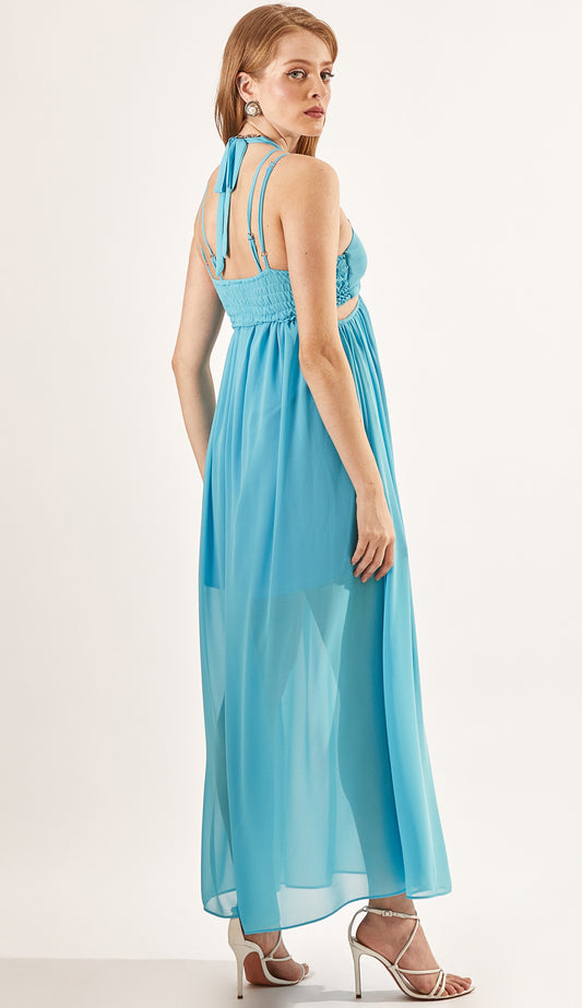 Vestido Romã Azul