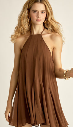 Vestido Salete Café