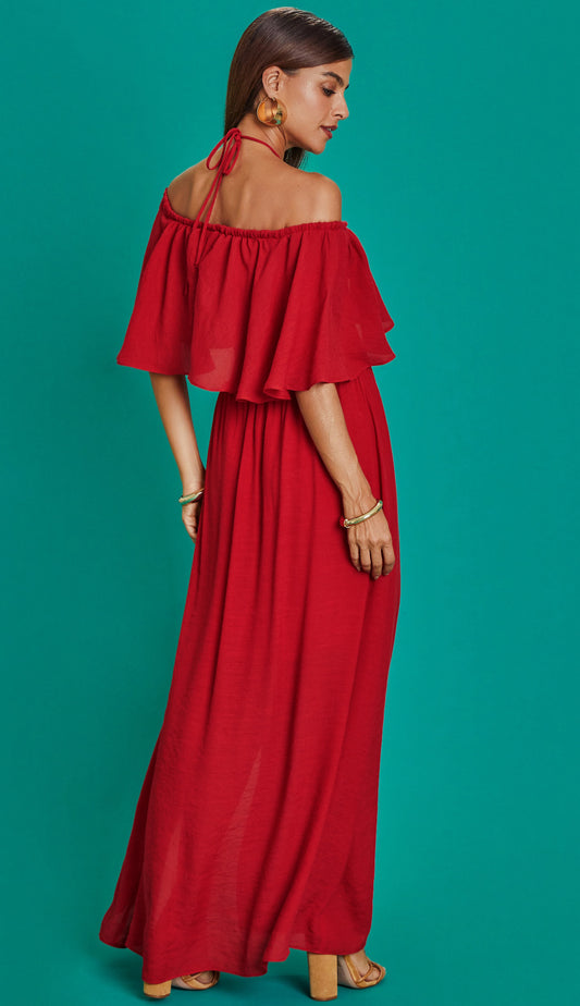 Vestido Alessandra Cereja