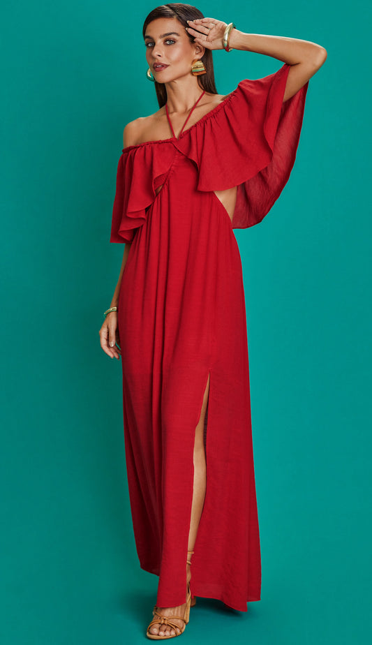 Vestido Alessandra Cereja
