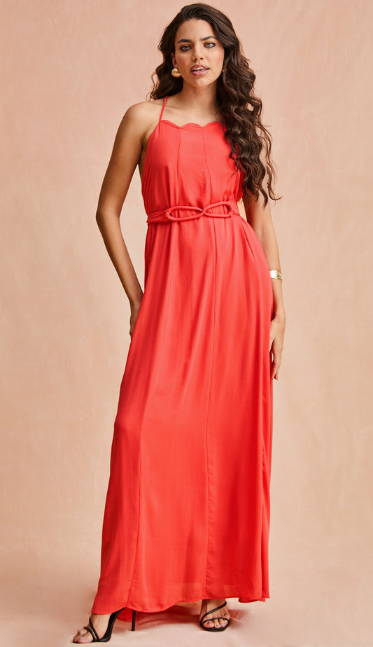 Vestido Ariele Cereja