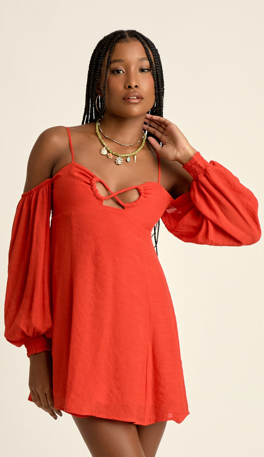 Vestido Balsamo Cereja