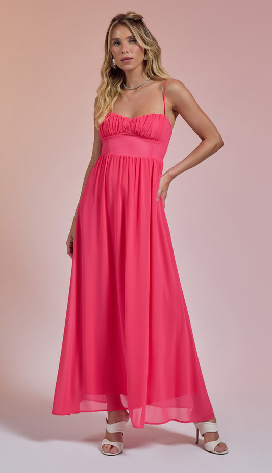 Vestido Clarita Cereja