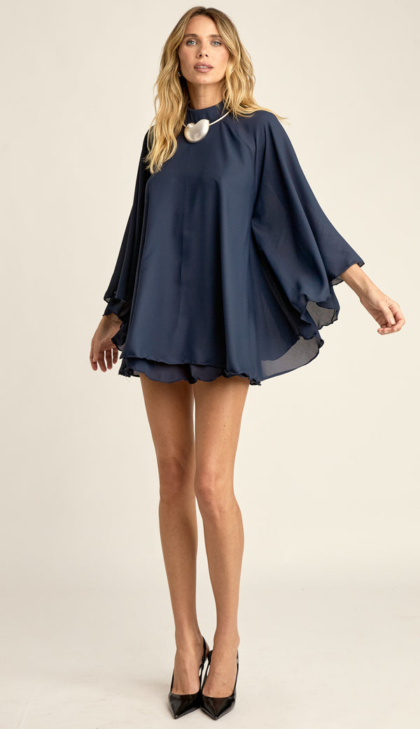 Vestido Curto Crepe Estefani | Laguna