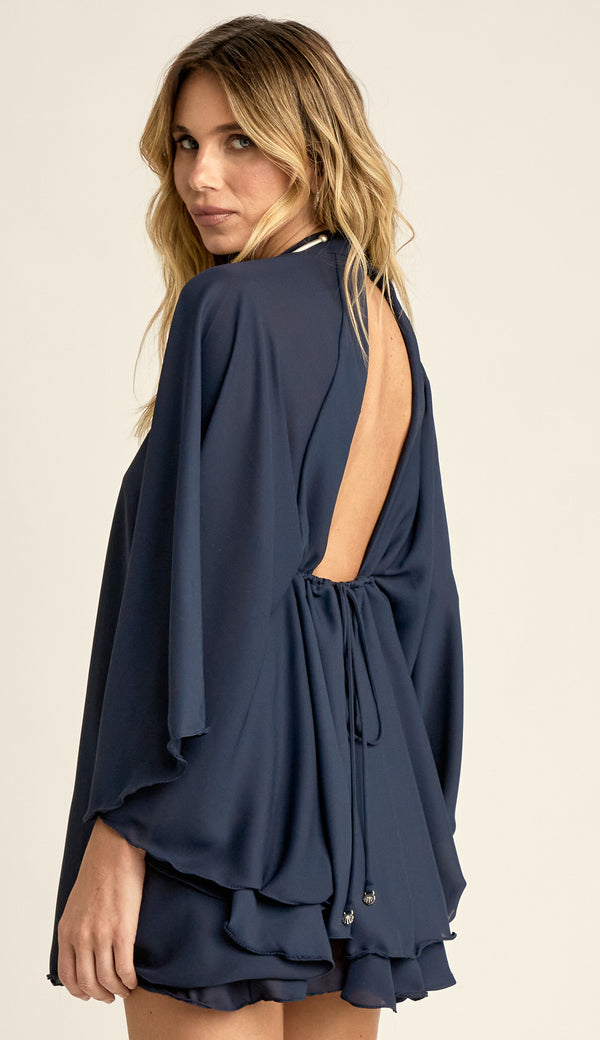 Vestido Curto Crepe Estefani | Laguna