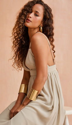 Vestido Eleonora Cinza