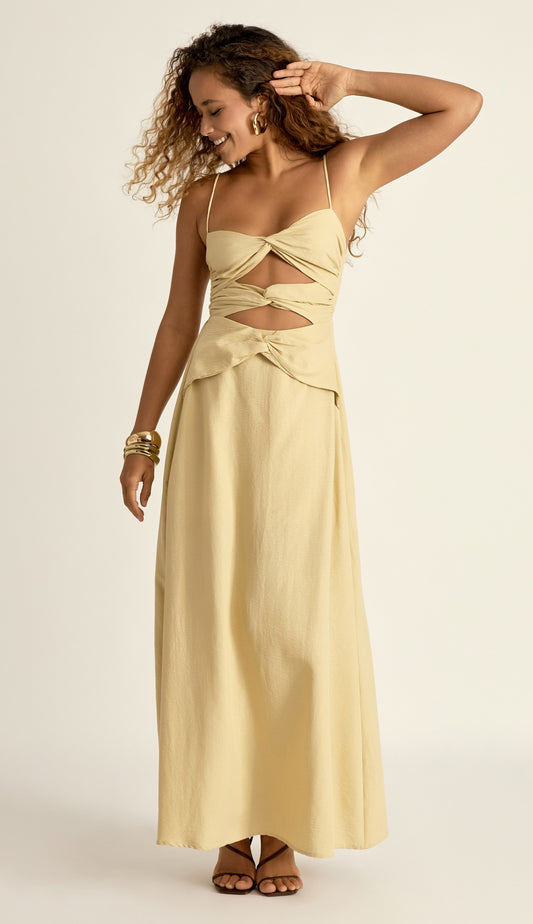 Vestido Donzela Manteiga